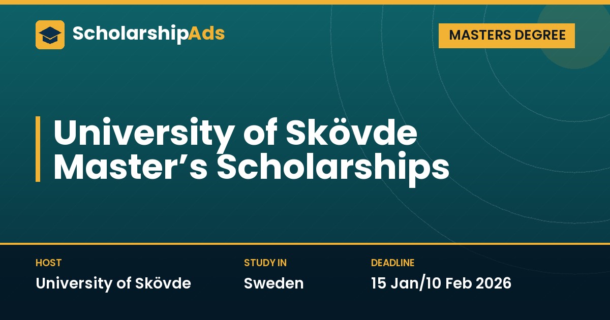 University of Skövde Master’s Scholarships