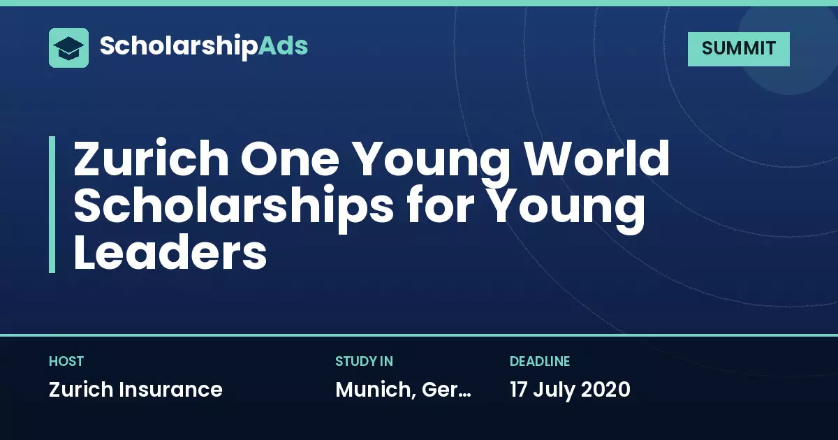 Zurich One Young World Scholarships for Young Leaders