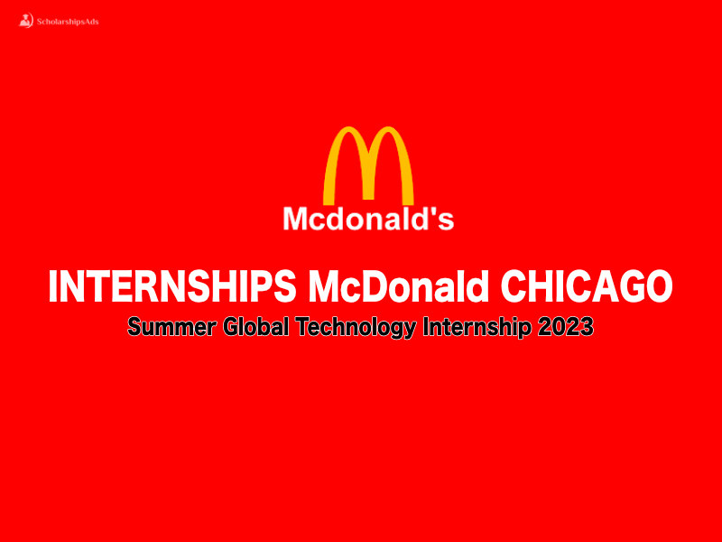 McDonald’s Corporation Chicago Internships, USA 2023 Summer Global