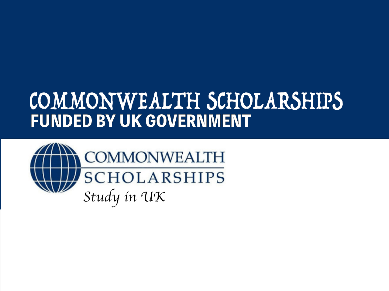 Commonwealth Scholarships 2024 Application Process Fully Funded
