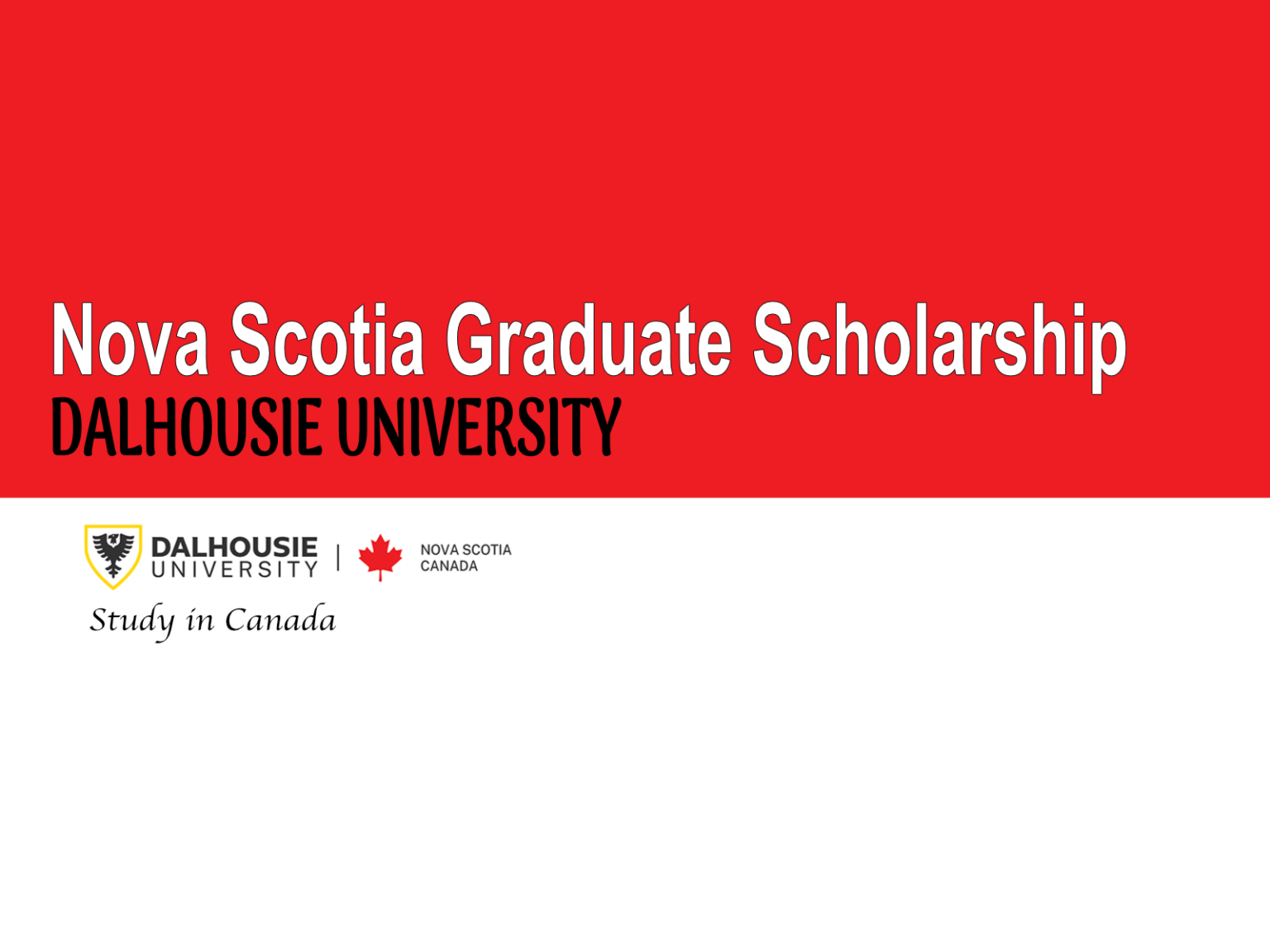 Nova Scotia Graduate Scholarship Master's